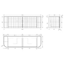 Nomad 1500mm Natural Wall Hung Double Vanity